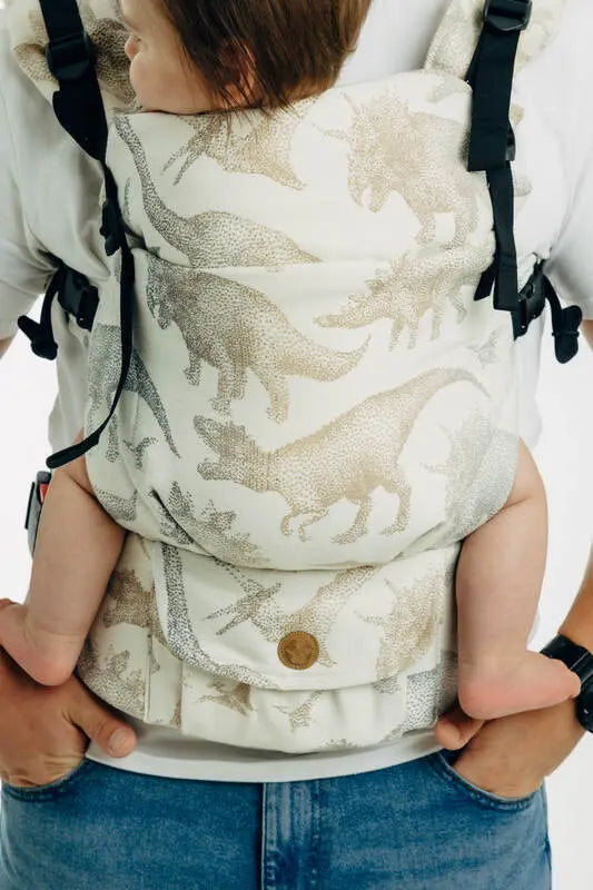 LennyUpGrade PRO Carrier, jacquard weave 100% cotton - JURASSIC - ICE DESERT - Woven Baby Size - Standard   lenny_upgrade_pro    #