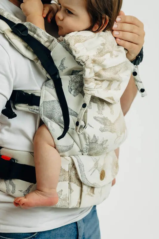 LennyUpGrade PRO Carrier, jacquard weave 100% cotton - JURASSIC - ICE DESERT - Woven Baby Size - Standard   lenny_upgrade_pro    #