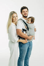 My First Carrier - LennyUpGrade PRO, herringbone weave 100% cotton - LITTLE HERRINGBONE GREY - Woven Baby Standard   lenny_upgrade_pro    #