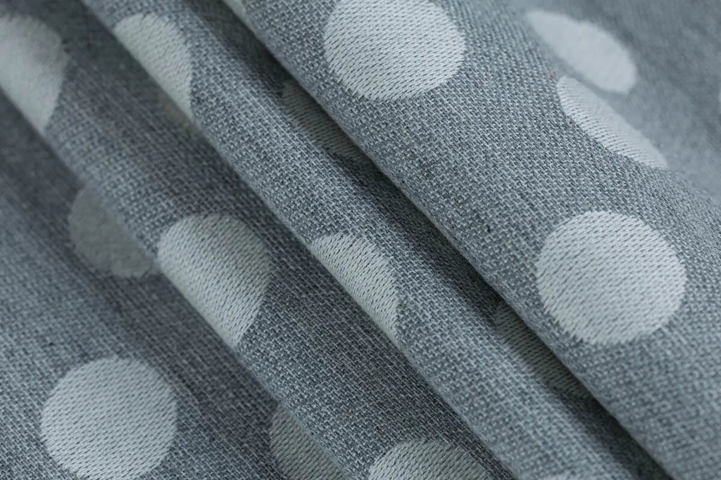 Baby Wrap, Jacquard Weave (100% cotton) - POLKA DOTS - PLOP (grade B) - Woven Baby S - 5   long_woven_wraps    #