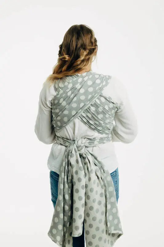 Baby Wrap, Jacquard Weave (100% cotton) - POLKA DOTS - PLOP (grade B) - Woven Baby S - 5   long_woven_wraps    #