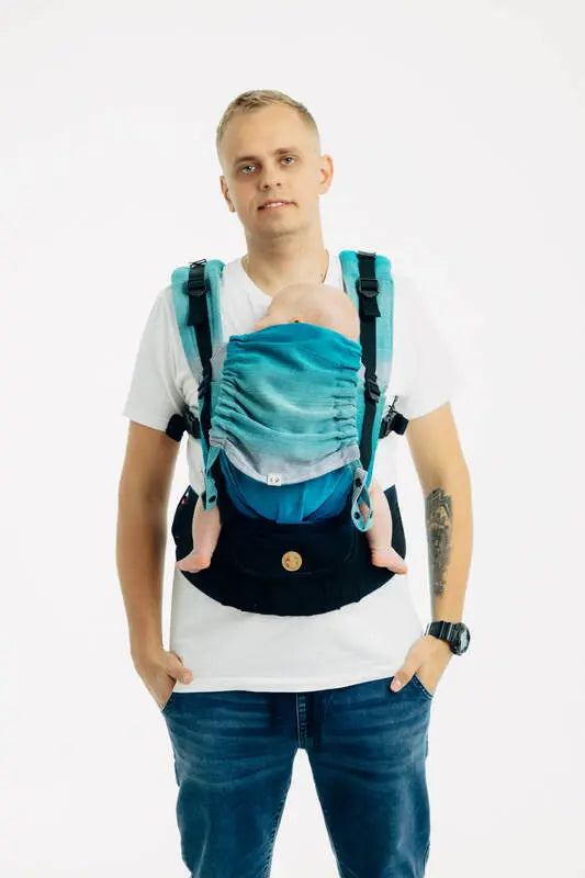 LennyUpGrade PRO Carrier, broken-twill weave 100% cotton - AIRGLOW - Woven Baby Size - Standard   lenny_upgrade_pro    #
