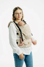 LennyUpGrade PRO Carrier, jacquard weave, 50% cotton, 50% bamboo viscose - INFINITY - GOLDEN HOUR - Woven Baby Standard   lenny_upgrade_pro    #