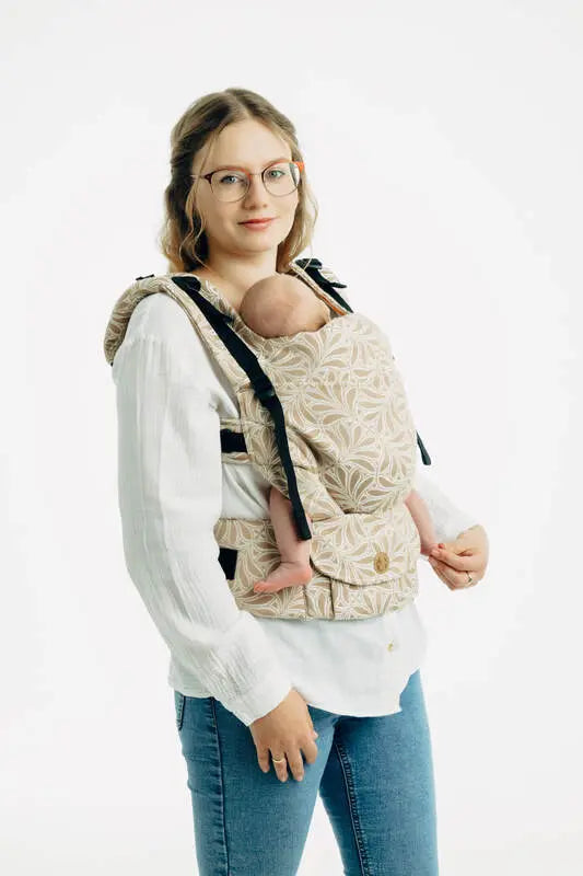 LennyUpGrade PRO Carrier, jacquard weave, 50% cotton, 50% bamboo viscose - INFINITY - GOLDEN HOUR - Woven Baby Standard   lenny_upgrade_pro    #