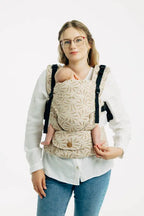 LennyUpGrade PRO Carrier, jacquard weave, 50% cotton, 50% bamboo viscose - INFINITY - GOLDEN HOUR - Woven Baby Standard   lenny_upgrade_pro    #
