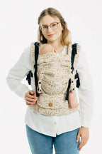 LennyUpGrade PRO Carrier, jacquard weave, 50% cotton, 50% bamboo viscose - INFINITY - GOLDEN HOUR - Woven Baby Standard   lenny_upgrade_pro    #