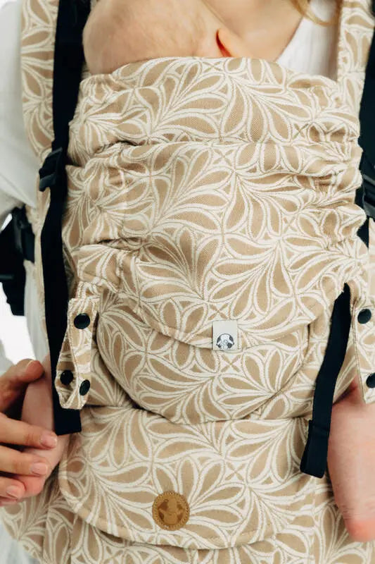 LennyUpGrade PRO Carrier, jacquard weave, 50% cotton, 50% bamboo viscose - INFINITY - GOLDEN HOUR - Woven Baby Standard   lenny_upgrade_pro    #