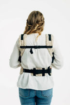 LennyUpGrade PRO Carrier, jacquard weave, 50% cotton, 50% bamboo viscose - INFINITY - GOLDEN HOUR - Woven Baby Standard   lenny_upgrade_pro    #