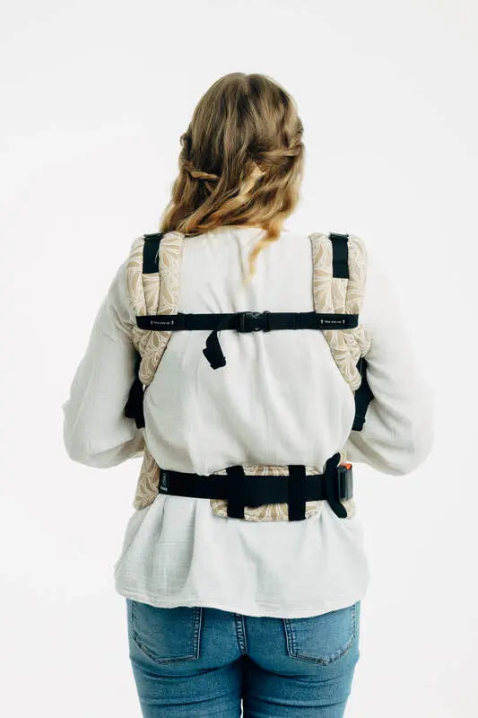LennyUpGrade PRO Carrier, jacquard weave, 50% cotton, 50% bamboo viscose - INFINITY - GOLDEN HOUR - Woven Baby Standard   lenny_upgrade_pro    #