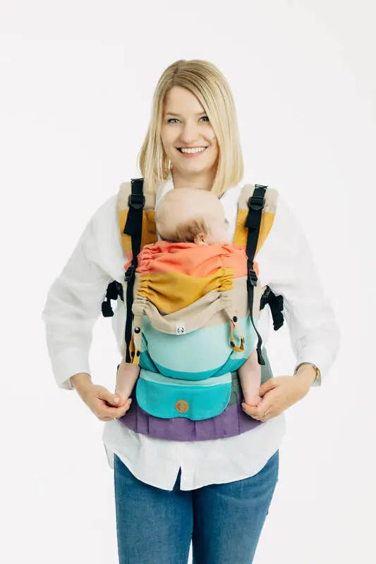 LennyUpGrade PRO Carrier, broken-twill weave 100% cotton - PASTELS - Woven Baby Size - Standard   lenny_upgrade_pro    #