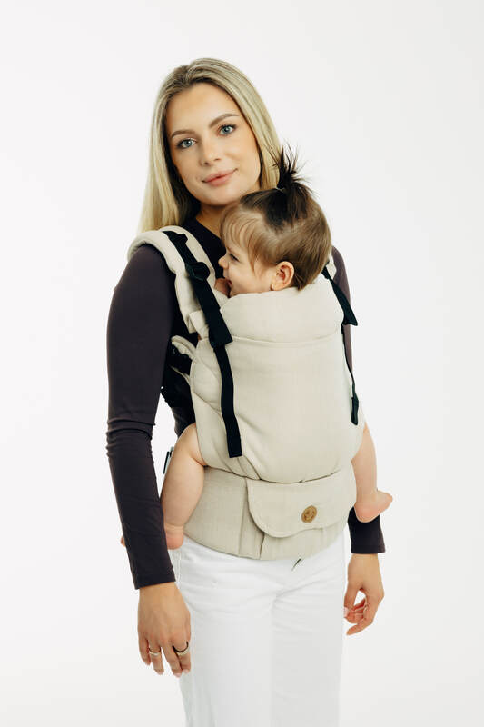 LennyUpGrade PRO Carrier, broken-twill weave (58% cotton, 42% bamboo viscose) - TRACK (grade B) - Woven Baby Size - Standard   lenny_upgrade_pro    #