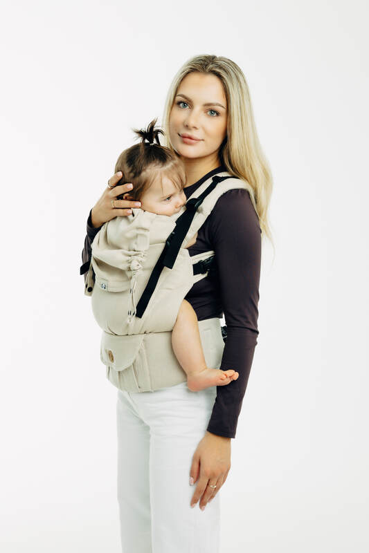 LennyUpGrade PRO Carrier, broken-twill weave (58% cotton, 42% bamboo viscose) - TRACK (grade B) - Woven Baby Size - Standard   lenny_upgrade_pro    #