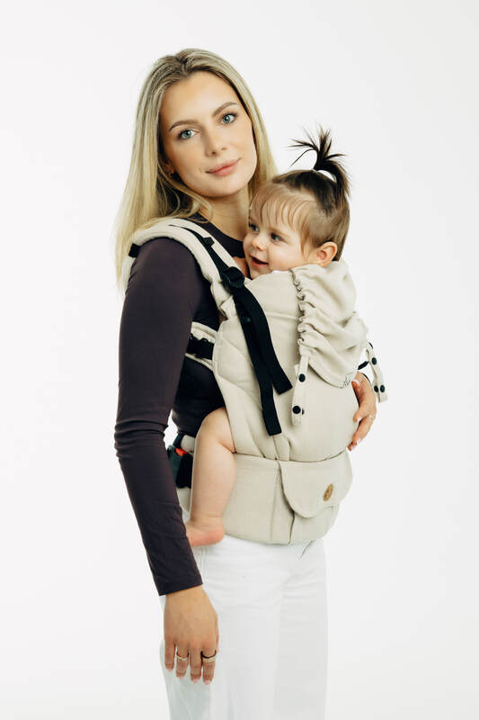 LennyUpGrade PRO Carrier, broken-twill weave (58% cotton, 42% bamboo viscose) - TRACK (grade B) - Woven Baby Size - Standard   lenny_upgrade_pro    #