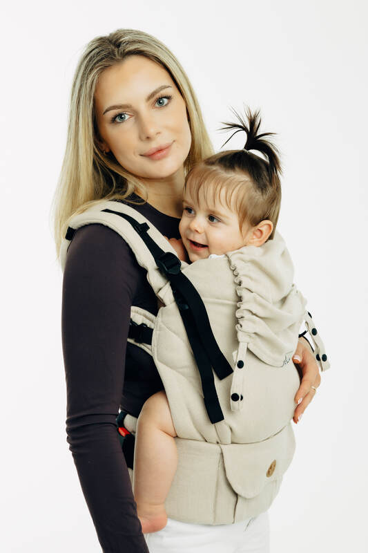 LennyUpGrade PRO Carrier, broken-twill weave (58% cotton, 42% bamboo viscose) - TRACK (grade B) - Woven Baby Size - Standard   lenny_upgrade_pro    #