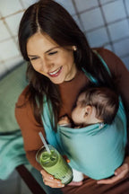 Baby Sling, Broken Twill Weave, (100% cotton) - MATCHA - Woven Baby XS - 4   long_woven_wraps    #