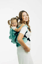LennyPreschool Carrier, broken - twill weave 100% cotton - MATCHA - Woven Baby Preschool   lenny_preschool    #