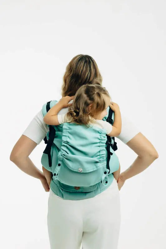 LennyPreschool Carrier, broken - twill weave 100% cotton - MATCHA - Woven Baby Size - Preschool   lenny_preschool    #
