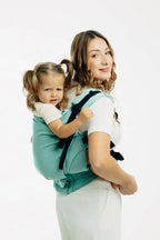 LennyPreschool Carrier, broken - twill weave 100% cotton - MATCHA - Woven Baby Preschool   lenny_preschool    #
