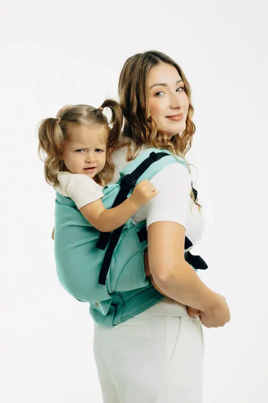 LennyPreschool Carrier, broken - twill weave 100% cotton - MATCHA - Woven Baby Preschool   lenny_preschool    #