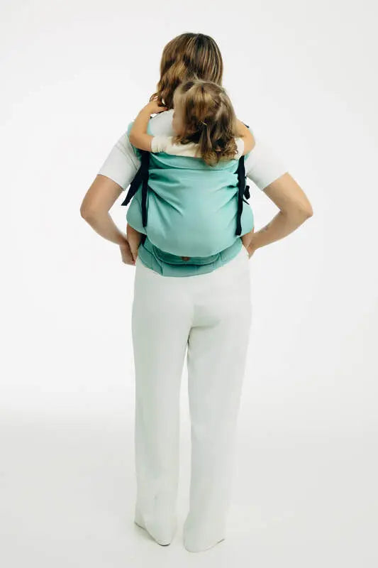 LennyPreschool Carrier, broken - twill weave 100% cotton - MATCHA - Woven Baby Preschool   lenny_preschool    #