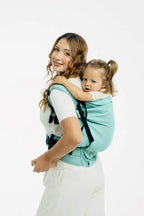 LennyPreschool Carrier, broken - twill weave 100% cotton - MATCHA - Woven Baby Preschool   lenny_preschool    #
