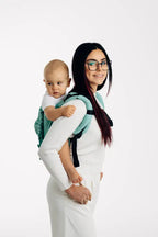 Lenny Buckle Onbuhimo PRO baby carrier, broken-twill weave (100% cotton) - MATCHA - Woven Baby Standard   buckle_onbu_pro_carriers    #