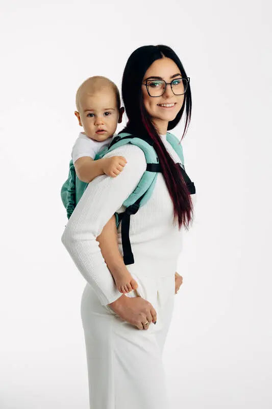 Lenny Buckle Onbuhimo PRO baby carrier, broken-twill weave (100% cotton) - MATCHA - Woven Baby Size - Standard-Size - Toddler   buckle_onbu_pro_carriers    #