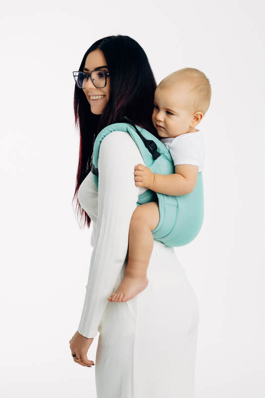 Lenny Buckle Onbuhimo PRO baby carrier, broken-twill weave (100% cotton) - MATCHA