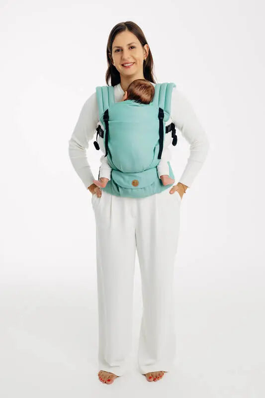 LennyLight Carrier, broken-twill weave 100% cotton - MATCHA - Woven Baby Standard   lenny_light    #