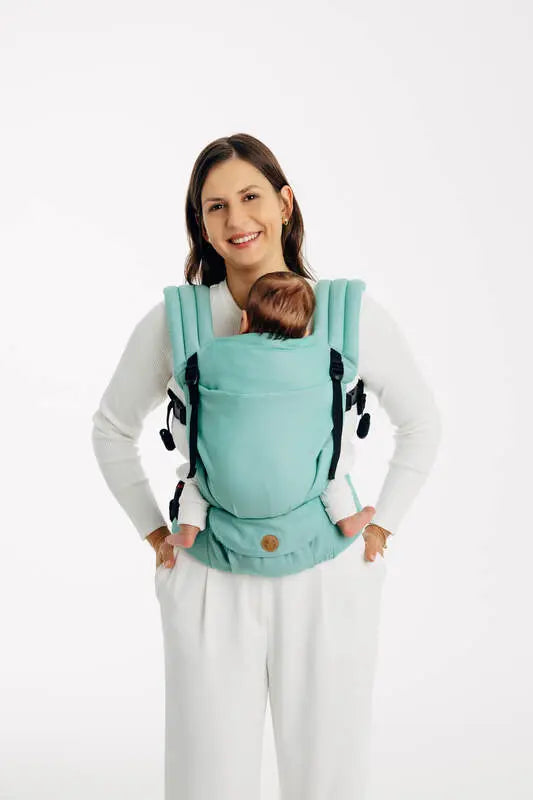 LennyLight Carrier, broken-twill weave 100% cotton - MATCHA - Woven Baby Standard   lenny_light    #