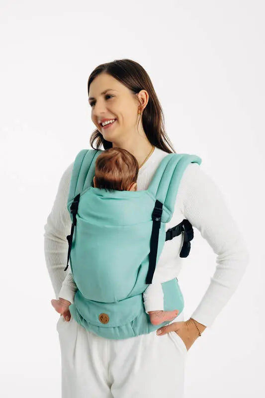 LennyLight Carrier, broken-twill weave 100% cotton - MATCHA - Woven Baby Standard   lenny_light    #