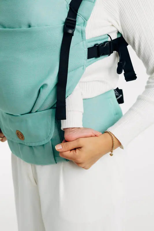 LennyUpGrade PRO Carrier, broken-twill weave 100% cotton - MATCHA - Woven Baby Size - Standard   lenny_upgrade_pro    #