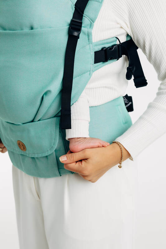 LennyUpGrade PRO Carrier, broken-twill weave 100% cotton - MATCHA (grade B) - Woven Baby Size - Standard   lenny_upgrade_pro    #