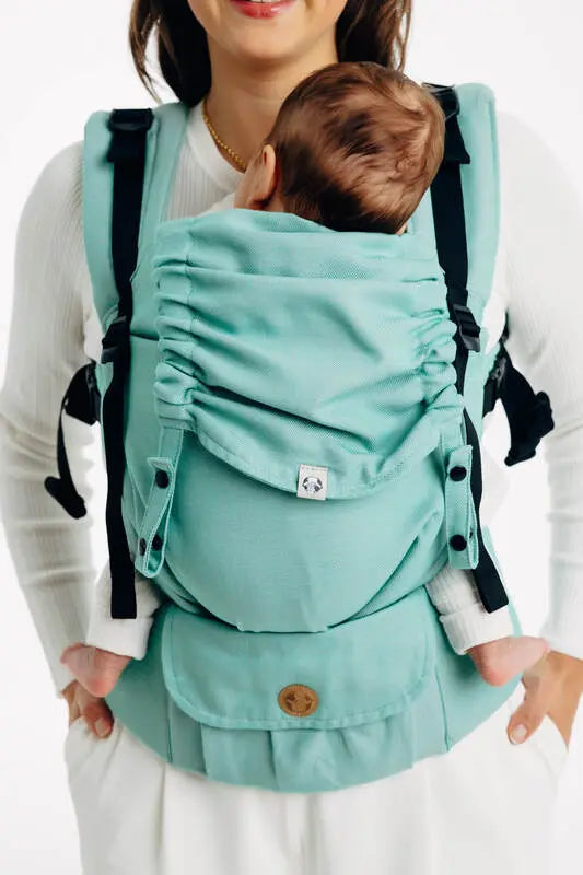 LennyUpGrade PRO Carrier, broken-twill weave 100% cotton - MATCHA - Woven Baby Size - Standard   lenny_upgrade_pro    #