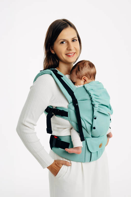 LennyUpGrade PRO Carrier, broken-twill weave 100% cotton - MATCHA (grade B) - Woven Baby Size - Standard   lenny_upgrade_pro    #
