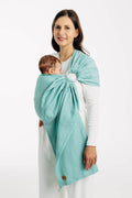 Ring Sling, Broken twill Weave (100% cotton), with gathered shoulder - MATCHA - standard 1.8m (grade B) - Woven Baby Title - Default Title   ring_slings    #