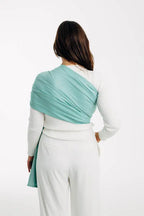 Ring Sling, Broken twill Weave (100% cotton), with gathered shoulder - MATCHA - standard 1.8m - Woven Baby    ring_slings    #