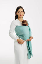 Ring Sling, Broken twill Weave (100% cotton), with gathered shoulder - MATCHA - standard 1.8m - Woven Baby    ring_slings    #