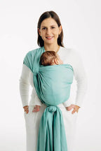 Baby Sling, Broken Twill Weave, (100% cotton) - MATCHA (grade B) - Woven Baby S - 5   long_woven_wraps    #
