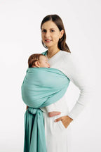 Baby Sling, Broken Twill Weave, (100% cotton) - MATCHA (grade B) - Woven Baby S - 5   long_woven_wraps    #