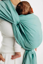 Baby Sling, Broken Twill Weave, (100% cotton) - MATCHA (grade B) - Woven Baby S - 5   long_woven_wraps    #