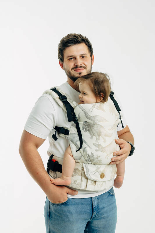 LennyUpGrade PRO Carrier, jacquard weave 100% cotton - JURASSIC - ICE DESERT