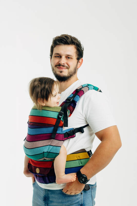 LennyUpGrade PRO Carrier, broken-twill weave 100% cotton - CAROUSEL OF COLORS