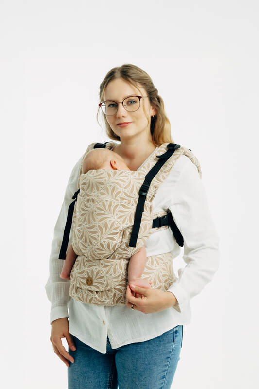 LennyUpGrade PRO Carrier, jacquard weave, 50% cotton, 50% bamboo viscose - INFINITY - GOLDEN HOUR