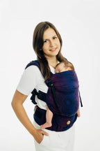 LennyUpGrade PRO Carrier, jacquard weave 100% cotton - WILD WINE - BOUQUET (grade B) - Woven Baby Size - Standard   lenny_upgrade_pro    #