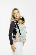 LennyUpGrade PRO Carrier, jacquard weave 100% cotton - POLKA DOTS - PLOP - Woven Baby Standard   lenny_upgrade_pro    #