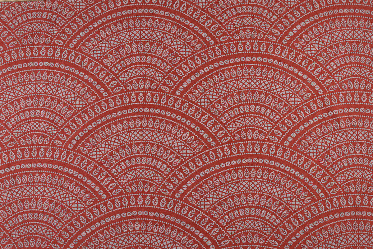 Ring Sling, Jacquard Weave (100% cotton), with gathered shoulder - PEACOCK'S TAIL - HOLIDAY - standard 1.8m - Woven Baby    ring_slings    #