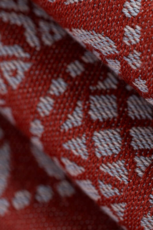 Ring Sling, Jacquard Weave (100% cotton), with gathered shoulder - PEACOCK'S TAIL - HOLIDAY - standard 1.8m - Woven Baby    ring_slings    #