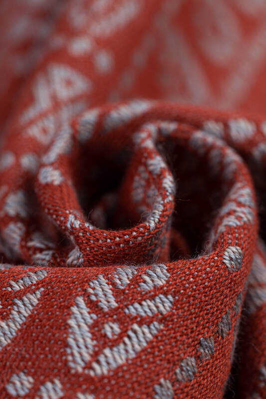 Ring Sling, Jacquard Weave (100% cotton), with gathered shoulder - PEACOCK'S TAIL - HOLIDAY - standard 1.8m - Woven Baby    ring_slings    #