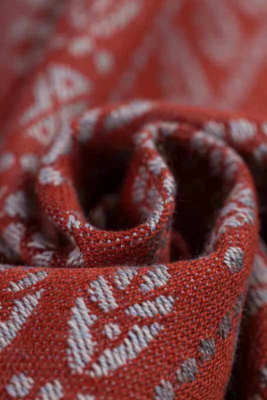 Baby Wrap, Jacquard Weave (100% cotton) - PEACOCK'S TAIL - HOLIDAY - Woven Baby XS - 4   long_woven_wraps    #